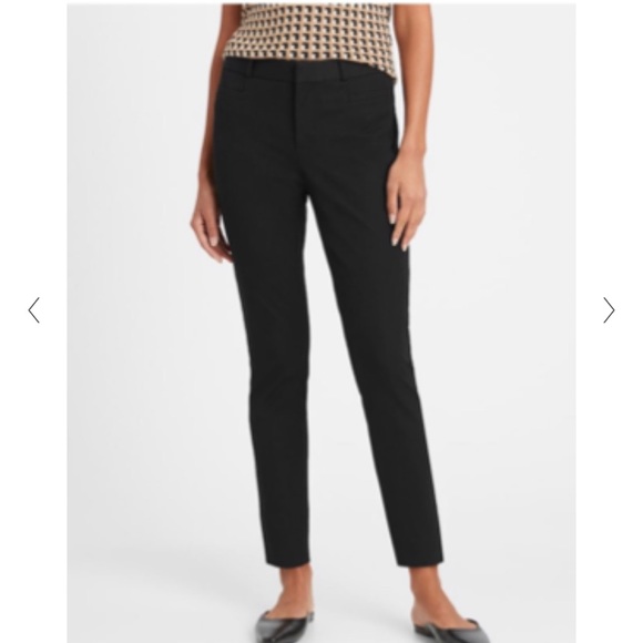 Banana Republic Black Skinny Sloan Pants Size 8 - Picture 1 of 10